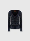 Missoni Metallic-threading Knitted Jumper In Multicoloured