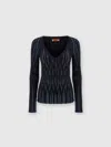 Missoni Metallic-threading Knitted Jumper In Multicoloured
