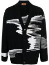 Missoni Space-dyed Wool Cardigan In Black