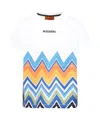 Missoni V-shaped Pattern T-shirt In White