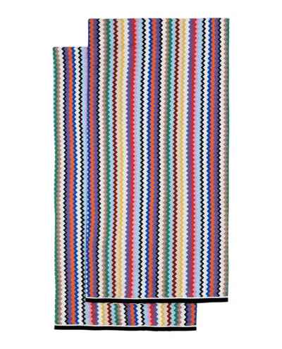 Missoni Valparaiso King Size Pillow Case Set Of 2 In Multi