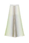 Missoni Vertical Stripe Trousers With Shimmering Textures In Multi