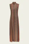 Missoni Sequin-embellished Striped Metallic Ribbed-knit Maxi Dress