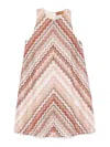 Missoni A-line Zigzag Patterned Dress In Brown