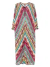 Missoni Women's Striped Long Kaftan | Size Small | Ms25sq0ibr00zzs208h In Multi