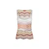 Missoni Viscose Tank Top In Multicolor