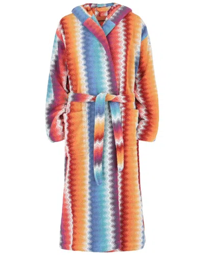 Missoni Villarica Zigzag Print Robe In Brown