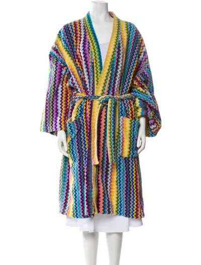 Pre-owned Missoni Vintage 1970's Robe In Multi