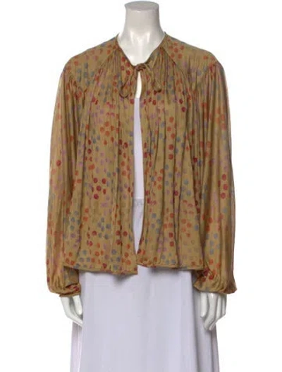 Pre-owned Missoni Vintage 1980's Blouse In Brown