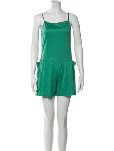 Pre-owned Missoni Vintage 1980's Romper In Green