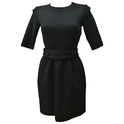 Pre-owned Missoni Vintage 1980s Women's Black Silk Cotton Dress, Size 42, Italy