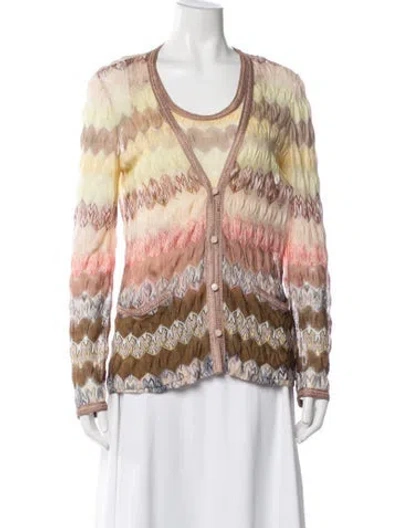 Pre-owned Missoni Vintage Cardigan Set Sweater In Neutral
