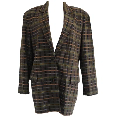 Pre-owned Missoni Vintage Green Unisex Jacket Circa 1980s Made In Italy Size 44