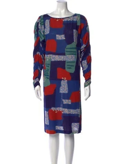Pre-owned Missoni Vintage Knee-length Dress In Blue