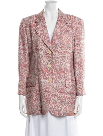 Pre-owned Missoni Vintage Late 1980's - Early 1990's Blazer In Pink