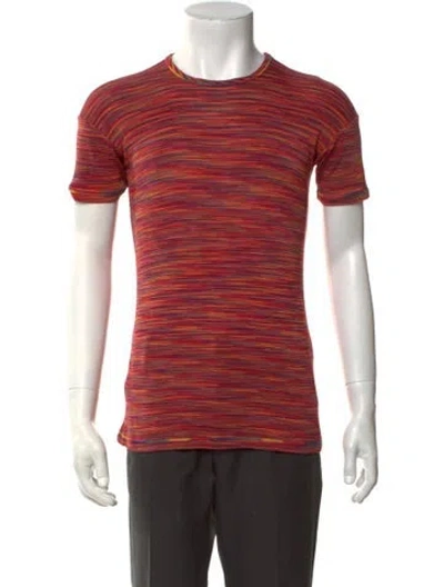 Pre-owned Missoni Vintage Late 1980's - Early 1990's T-shirt In Red