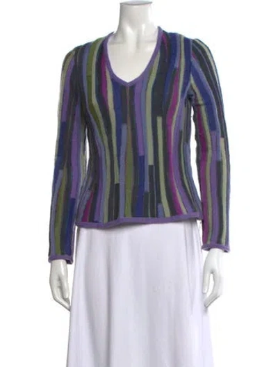 Pre-owned Missoni Vintage Late 1990's - Early 2000's Sweater In Blue
