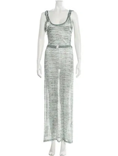 Pre-owned Missoni Vintage Long Dress In Blue