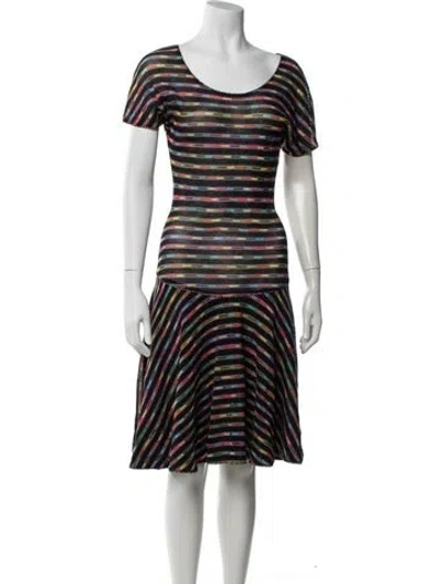 Pre-owned Missoni Vintage Midi Length Dress In Pink