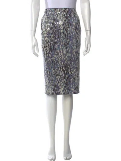 Pre-owned Missoni Vintage Midi Length Skirt In Blue