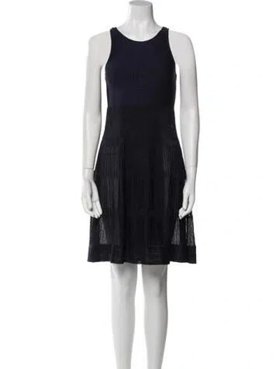 Pre-owned Missoni Vintage Mini Dress In Blue