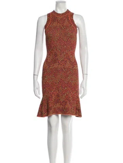 Pre-owned Missoni Vintage Mini Dress In Orange