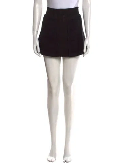Pre-owned Missoni Vintage Mini Skirt In Black