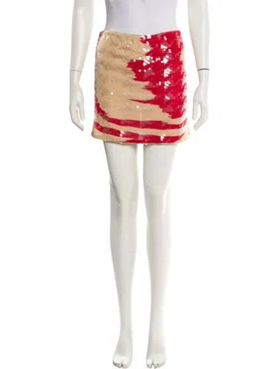 Pre-owned Missoni Vintage Mini Skirt In Orange