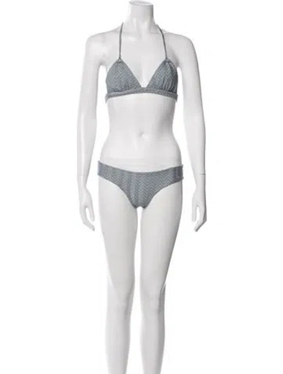 Pre-owned Missoni Vintage Striped Bikini