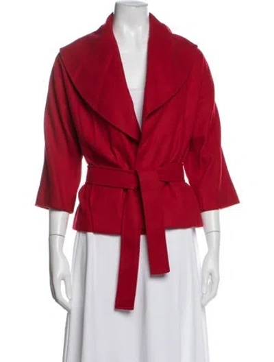 Pre-owned Missoni Vintage Virgin Wool Jacket In Red
