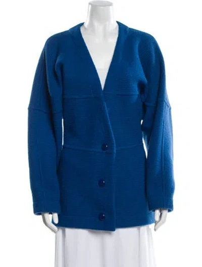 Pre-owned Missoni Vintage Wool Sweater In Blue