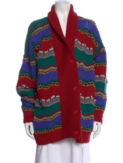 Pre-owned Missoni Vintage Wool Sweater In Red