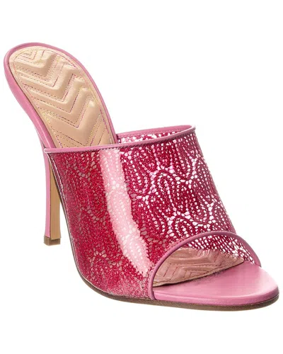 Missoni Vinyl & Leather Sandal In Pink