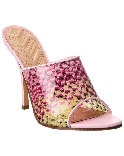 Missoni Woman Sandals Fuchsia Size 8 Leather In Pink