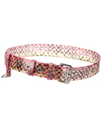 Missoni Vinyl Belt In Pink