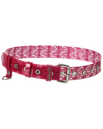 Missoni Vinyl Belt In Pink