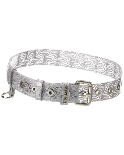Missoni Vinyl Belt In Silver
