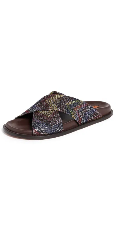Missoni Viola Sandals Yellow Brown