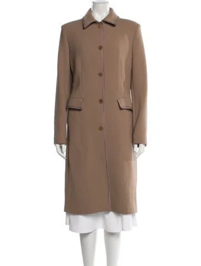 Pre-owned Missoni Virgin Wool Coat In Brown