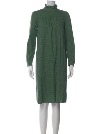 Pre-owned Missoni Virgin Wool Midi Length Dress W/ Tags In Green