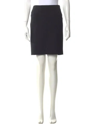 Pre-owned Missoni Virgin Wool Mini Skirt In Black