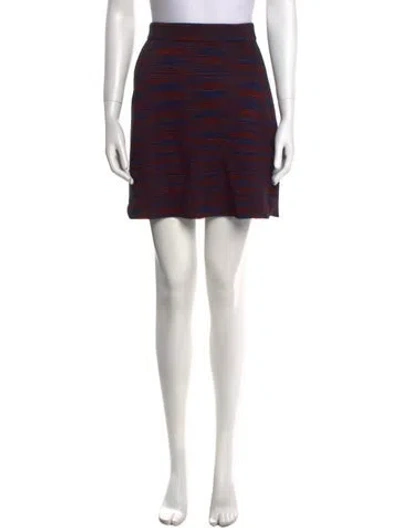 Pre-owned Missoni Virgin Wool Mini Skirt In Multi