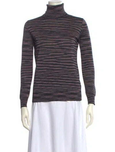 Pre-owned Missoni Virgin Wool Striped Sweater In Multi