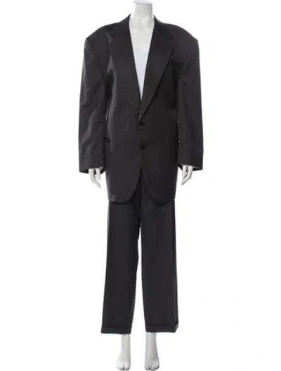 Pre-owned Missoni Virgin Wool Two-piece Blazer In Gray
