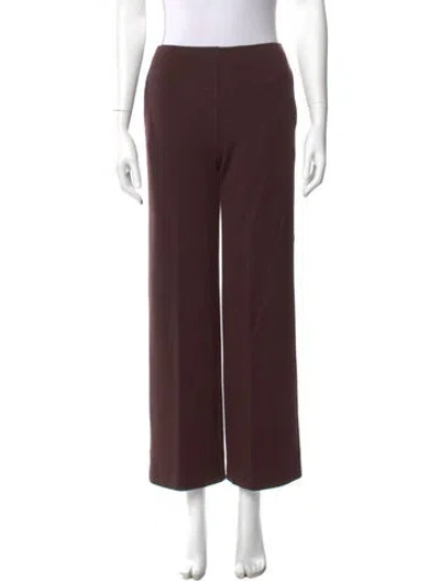 Pre-owned Missoni Virgin Wool Wide Leg Pants In Brown