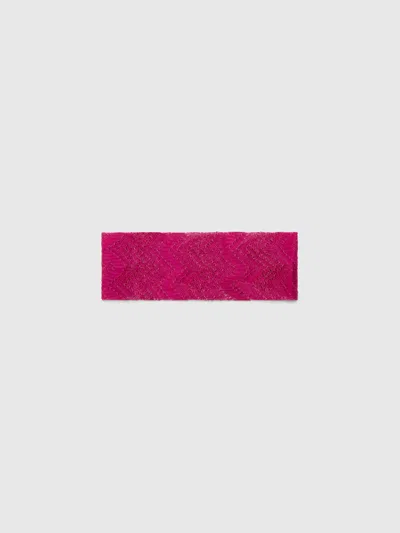 Missoni Viscose And Lamé Hairband In Pink