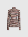 Missoni Rollkragenpullover Aus Rippstrick In Space-dye-optik In Multicoloured