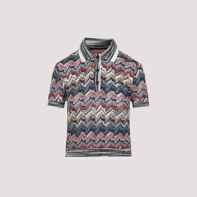 Missoni Viscose And Wool Polo In Multi