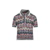 Missoni Viscose And Wool Polo In Multi