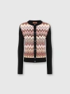 Missoni Chevron-insert Cardigan In Black